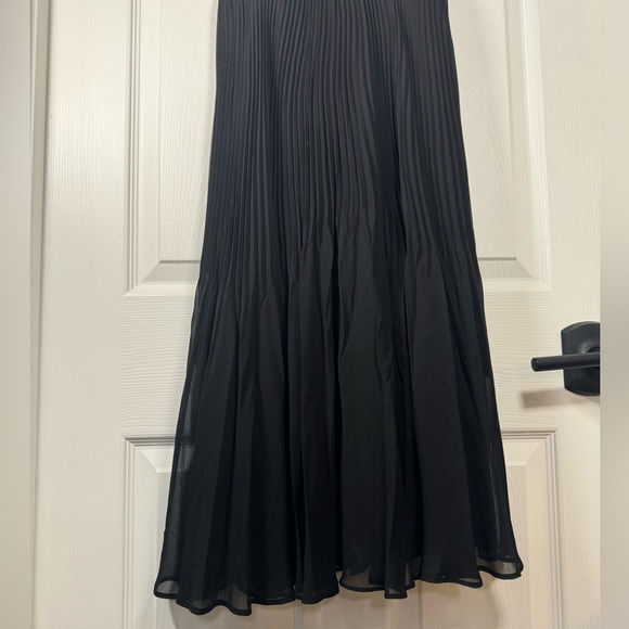 Wilfred Black Body Suit Dancer Black Dress Jersey Pleated Bottom Size Small - Picture 2 of 9